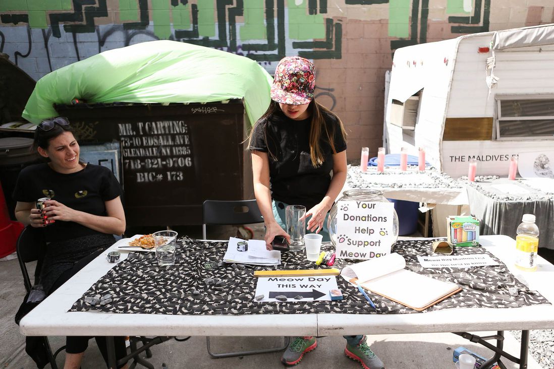 Sunday’s Meow Day, the third of the biannual event, had the largest turnout yet according to organizer Jackie Du, right.<br/>